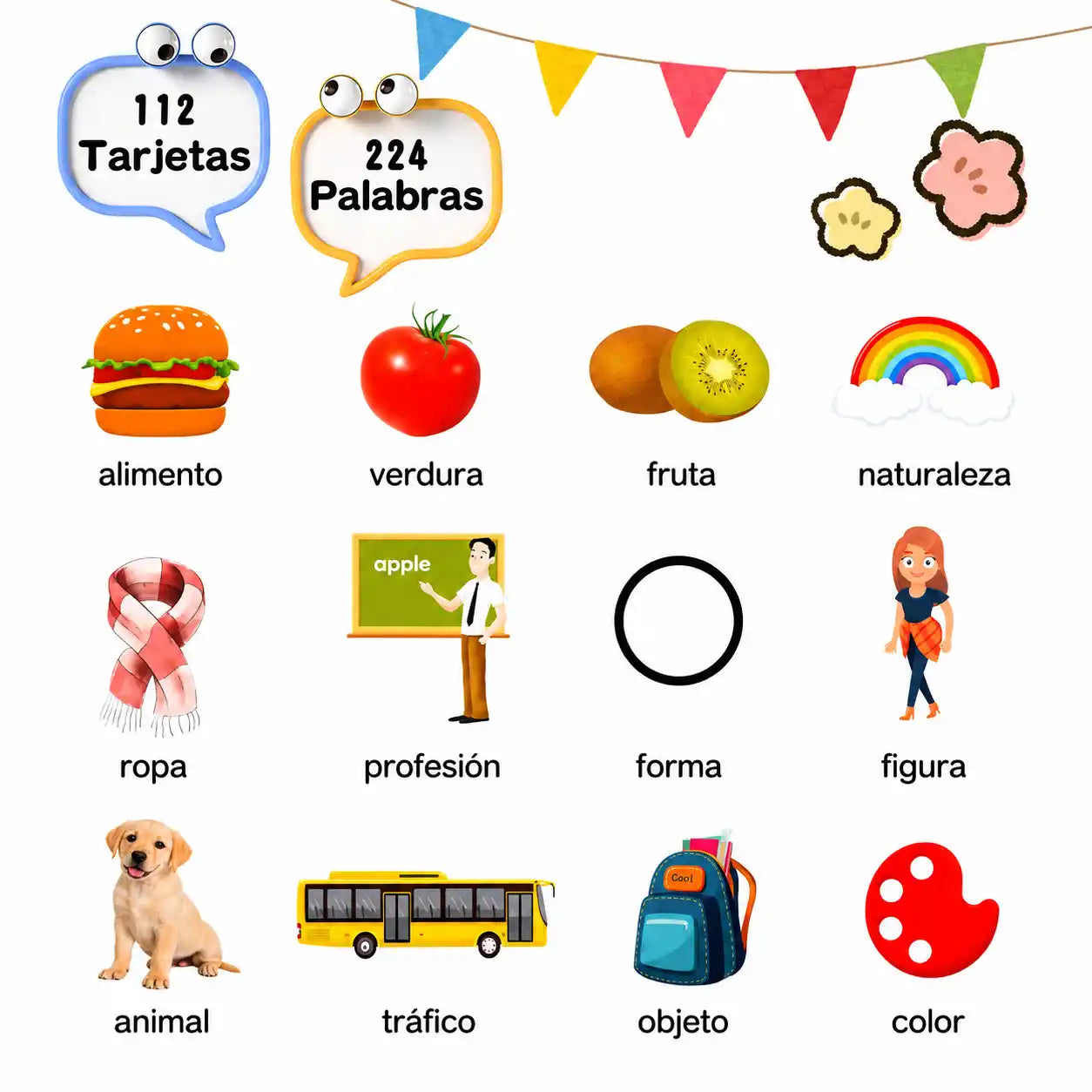 ParLingo - Tarjetas Educativas Bilingües